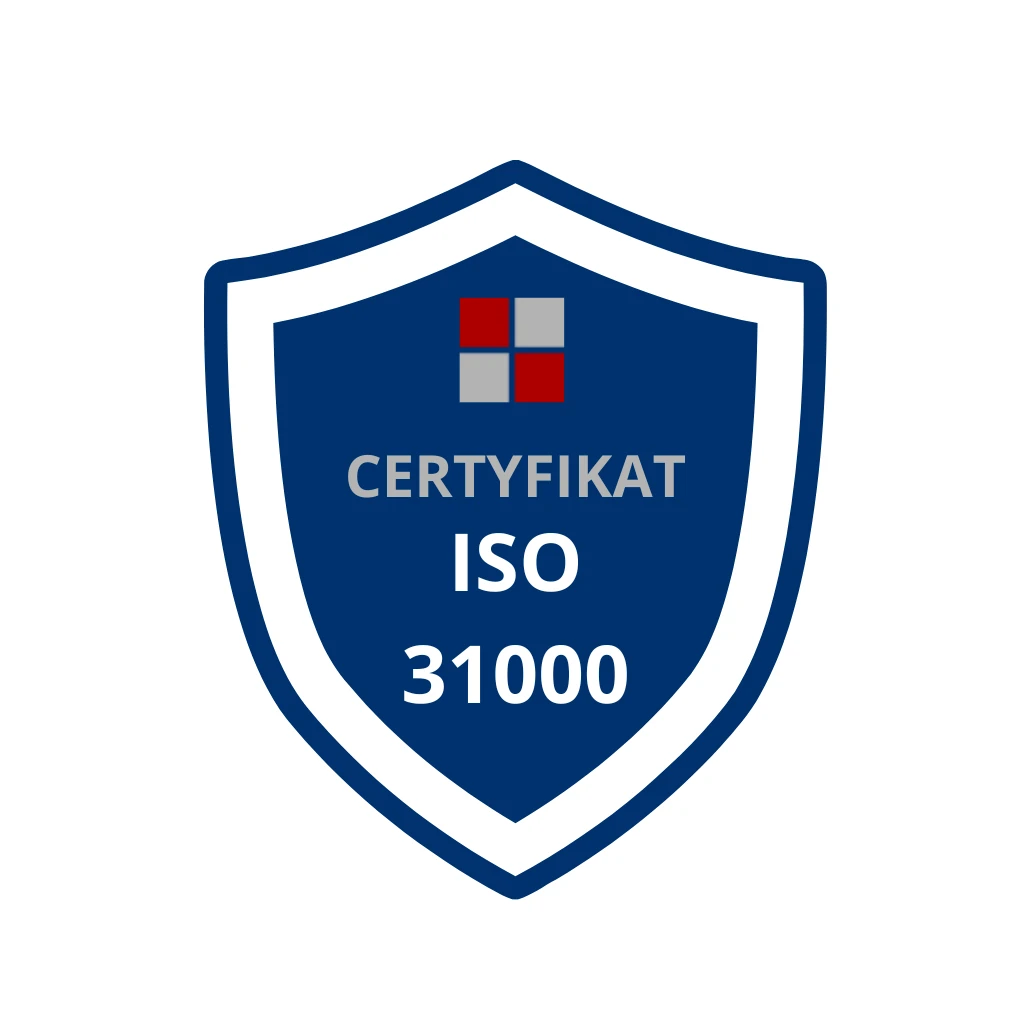 Certyfikat ISO 31000 Certyfikat ISO 31001
